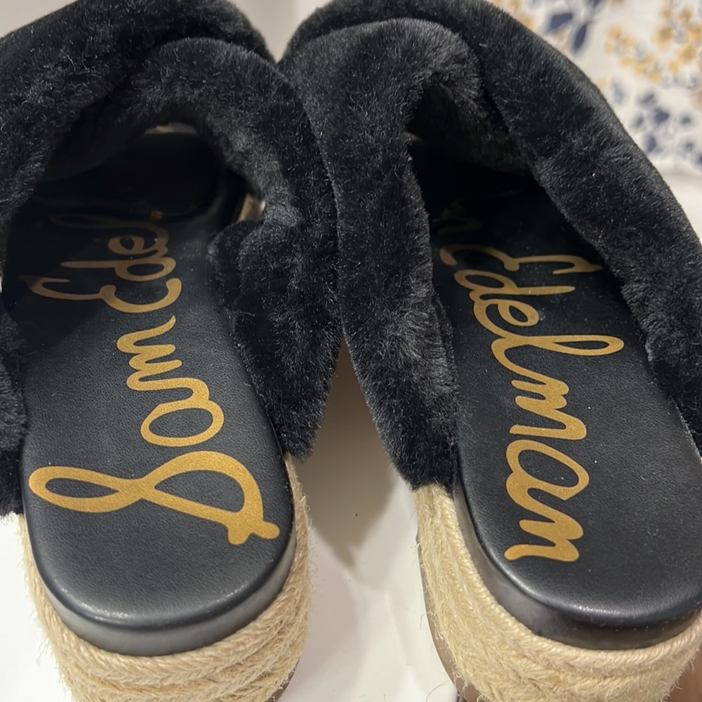 Sam Edelman Platform Faux fur slides - Picture 3 of 8